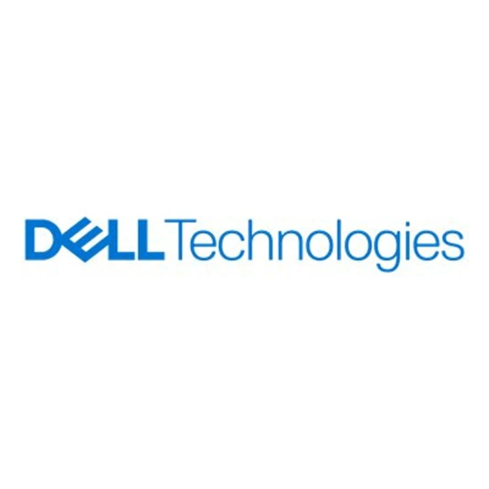 Il logo Dell Technologies su sfondo bianco. Presenta il logo Dell in blu, seguito dalle parole 'Technologies' in blu.