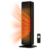 MediaMarkt AURONIC AU3487 - Elektrische Toren Kachel - 2000W Ventilatorkachel Zwart aanbieding