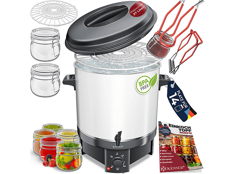 KESSER 19290 Glühweintopf Einkochautomat (1800 Watt)