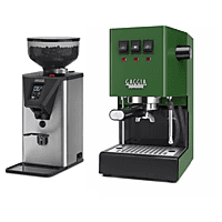 MediaMarkt GAGGIA CLASSIC E24 PREMIUM SET RI9481 (Messingboiler) + 2 kg ARABICA GAGGIA Portafiltermachine Groente aanbieding