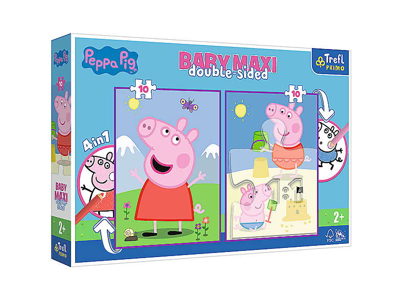 Puzzle | TREFL Peppa Pig Baby Maxi Good Day, edad recomendada: 2 año(s ...