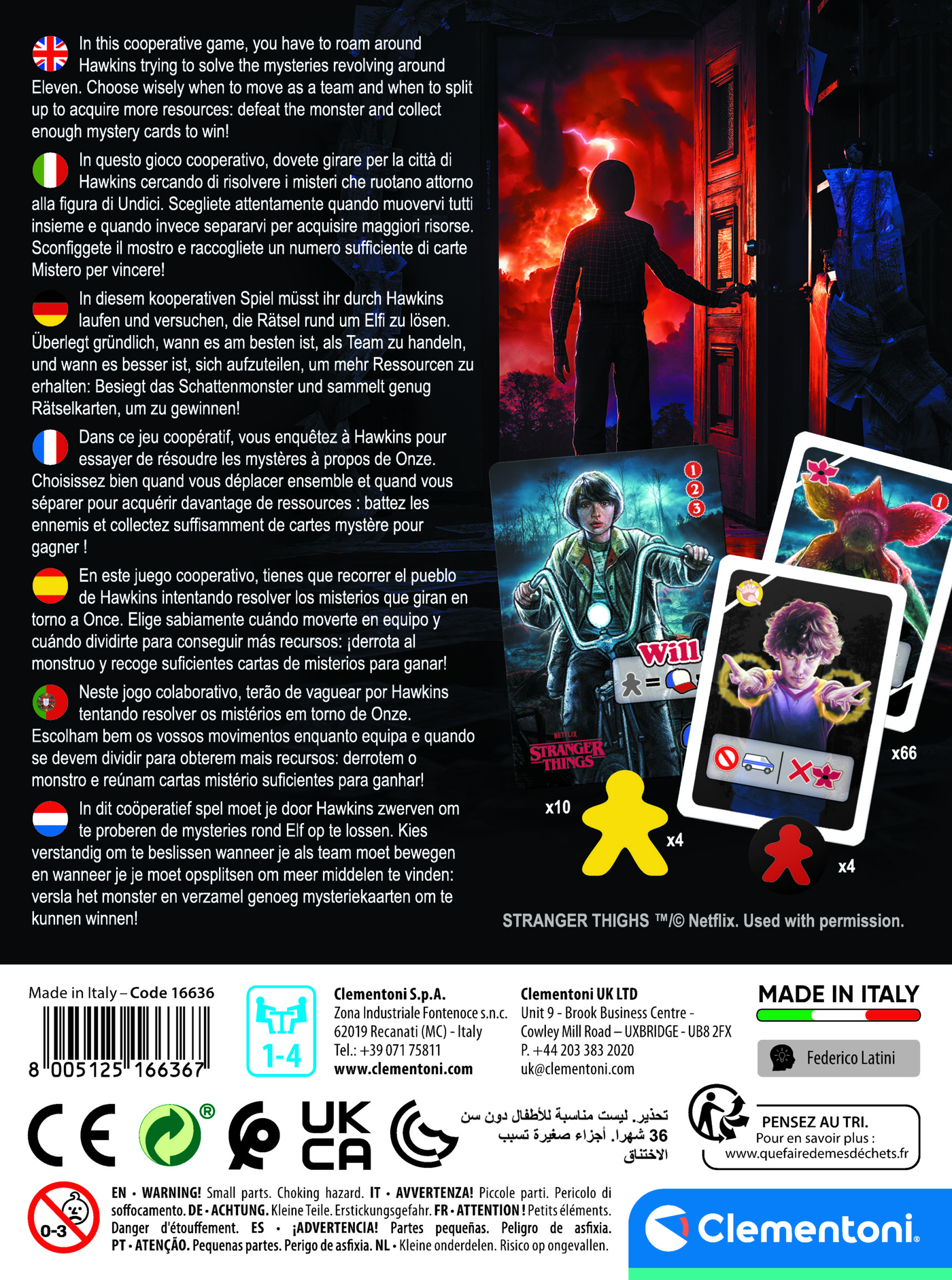 Plateau de jeu avec cartes et figurines, thème Stranger Things.