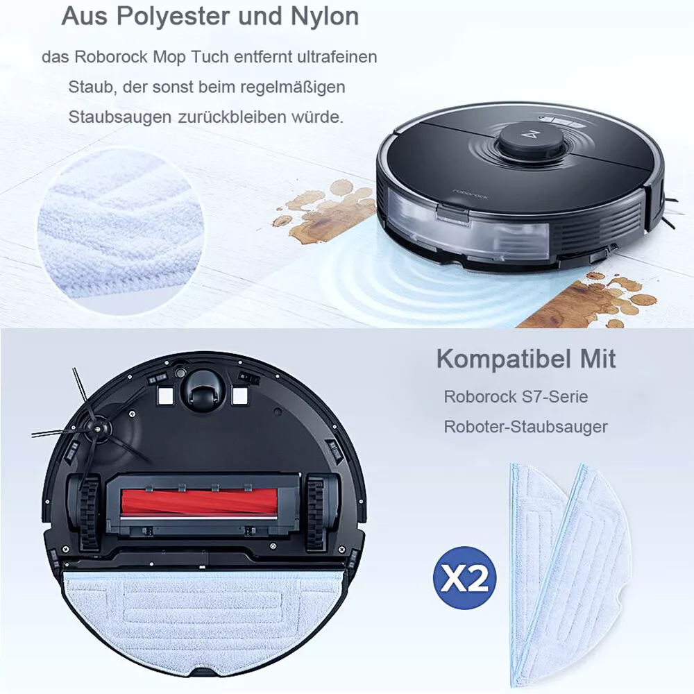 Original Roborock Walzenbürste 2er-Set Zur Wischtusch-Reinigung S7 MaxV Ultra S7 Pro Ultra.jpg Q901 600x600