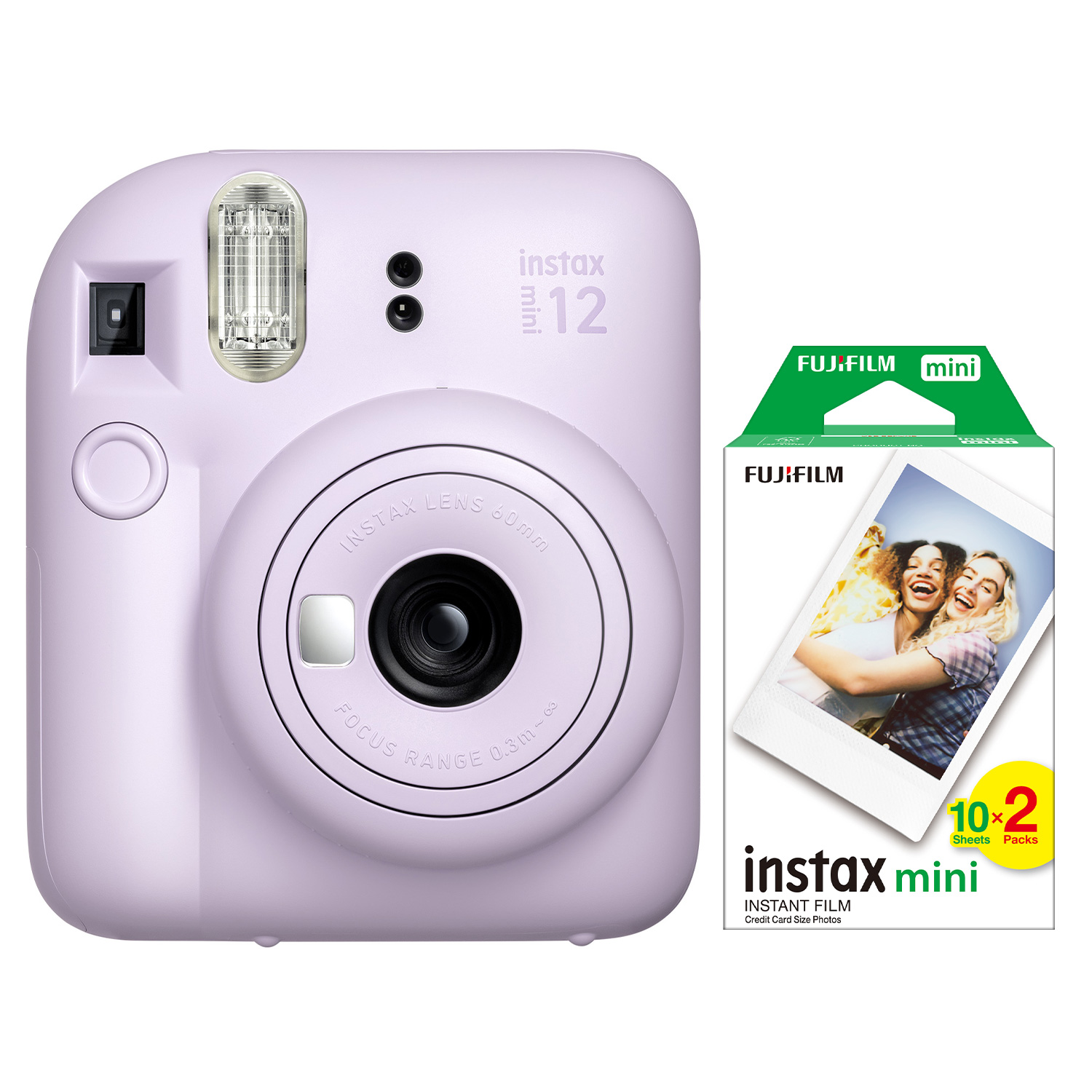 FUJIFILM Instax Mini 12 20'li mini Film ve Fotoğraf Makinesi Lila