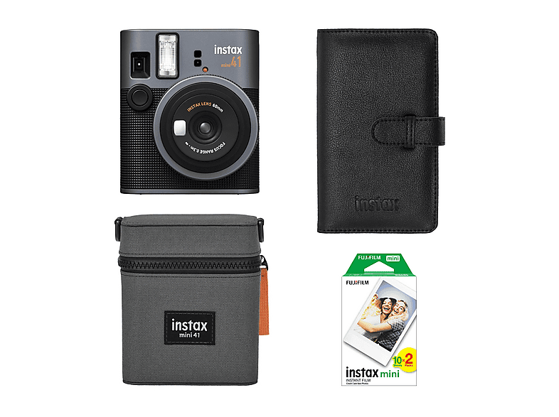 FUJIFILM Instax Mini 41 Şipşak Fotoğraf Makinesi 20'li Film Çanta