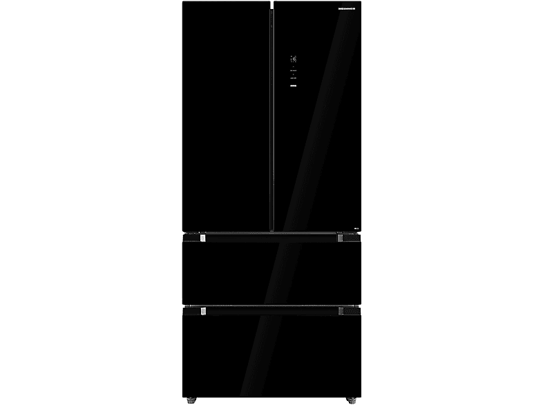 HEINNER HCFD-M516INVHGBKE++ Amerikanischer Kühlschrank (E, 189,8 cm hoch, Schwarz)