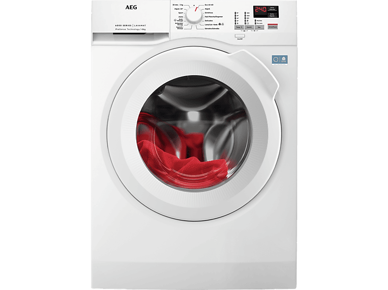 Aeg LFA6K8241C lavadora de carga frontal de 8kg 1200rpm clase a serie 6000 prosense®