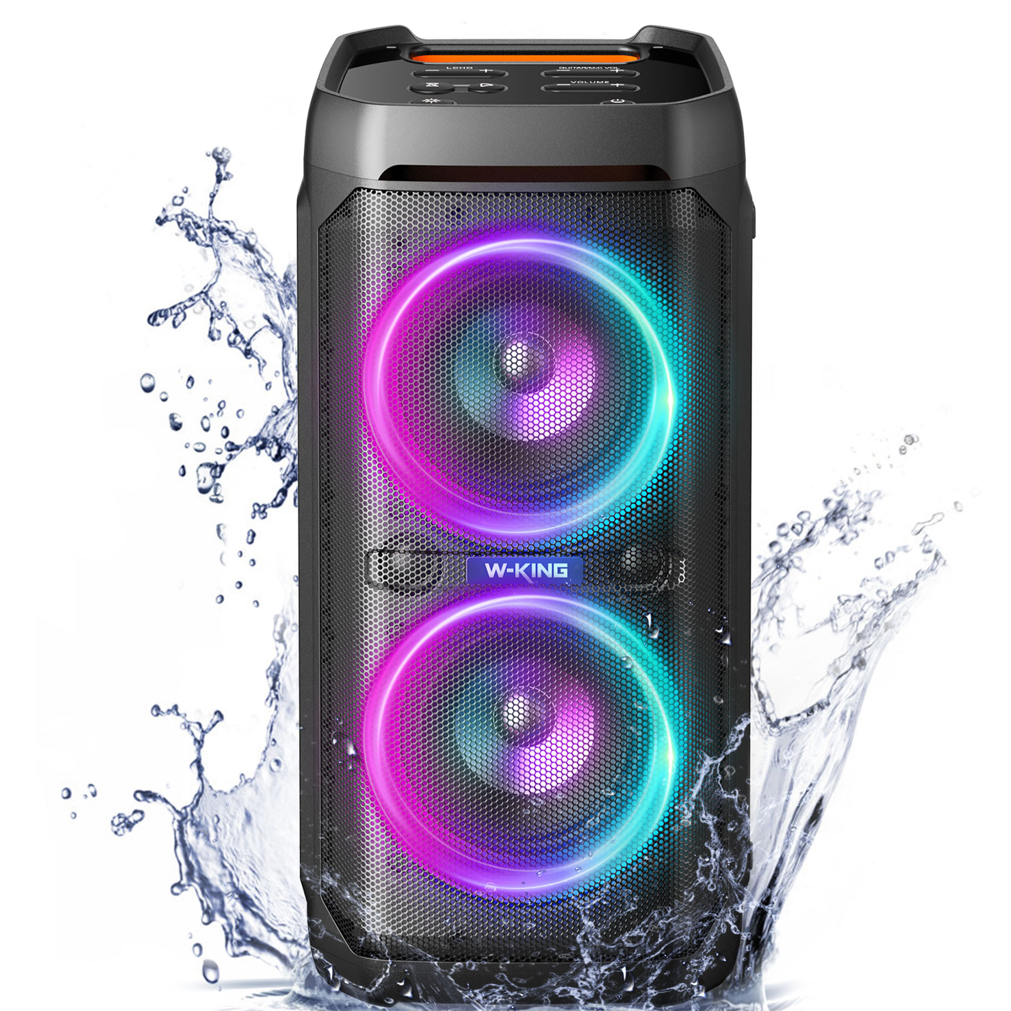 W-KING T11 100W Partybox Ultra Bass Taşınabilir Hoparlör Siyah