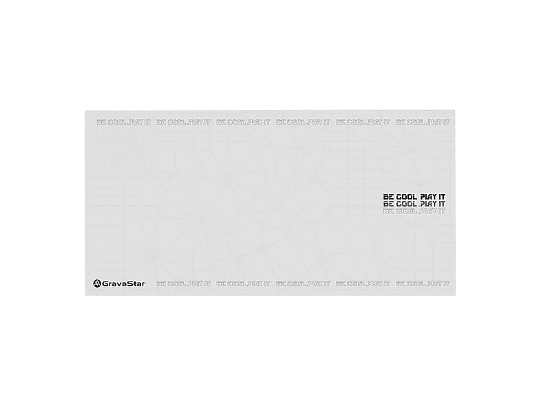 GRAVASTAR 80x40, Kaymaz Tabanlı, Su Geçirmez ve Hassas Yüzeyli Gaming Mouse Pad Beyaz