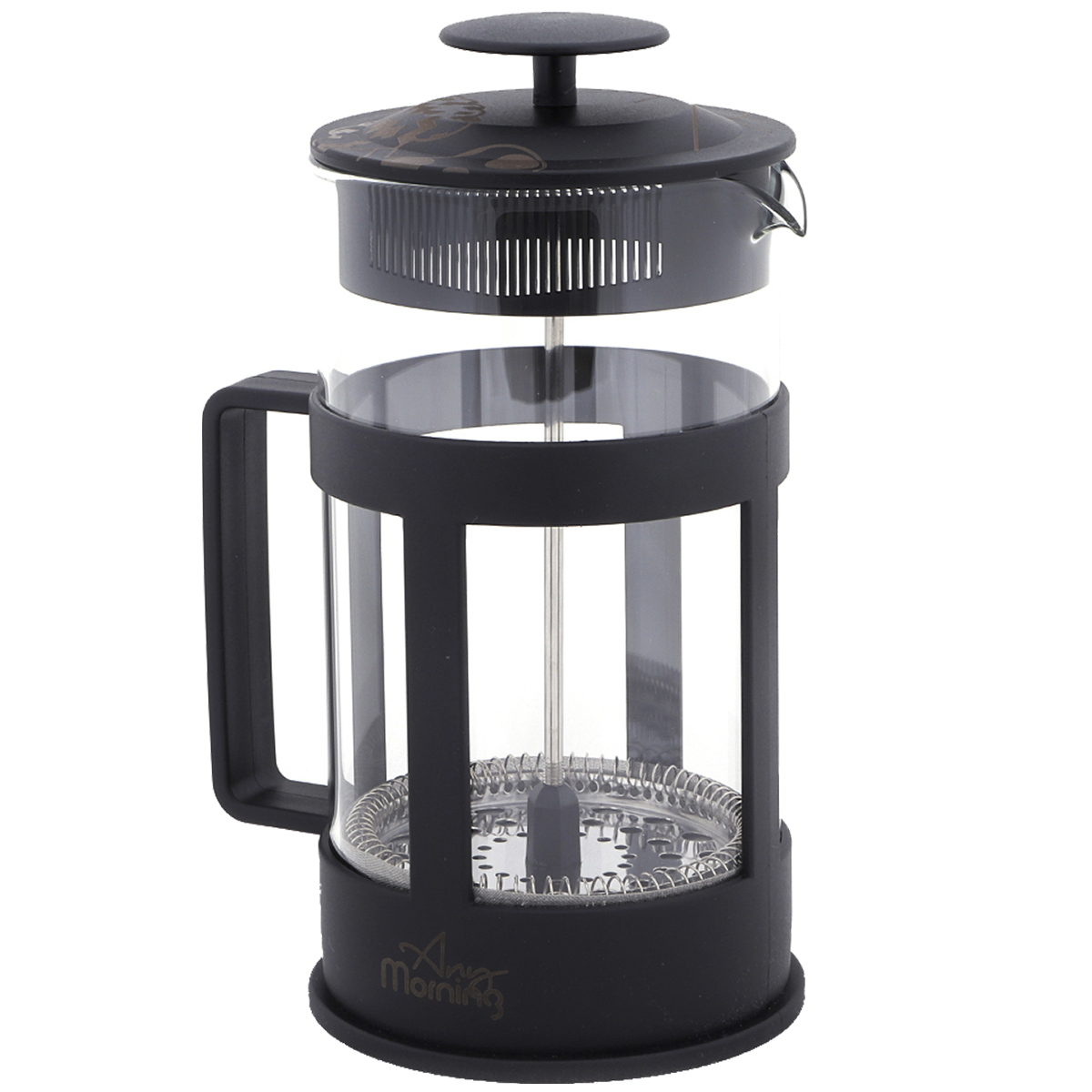 ANY MORNING 800 ml  Üç Katmanlı Filtre, Borosilikat Cam,  Demleme Yoğunluk Ayarlı FY04 French Press