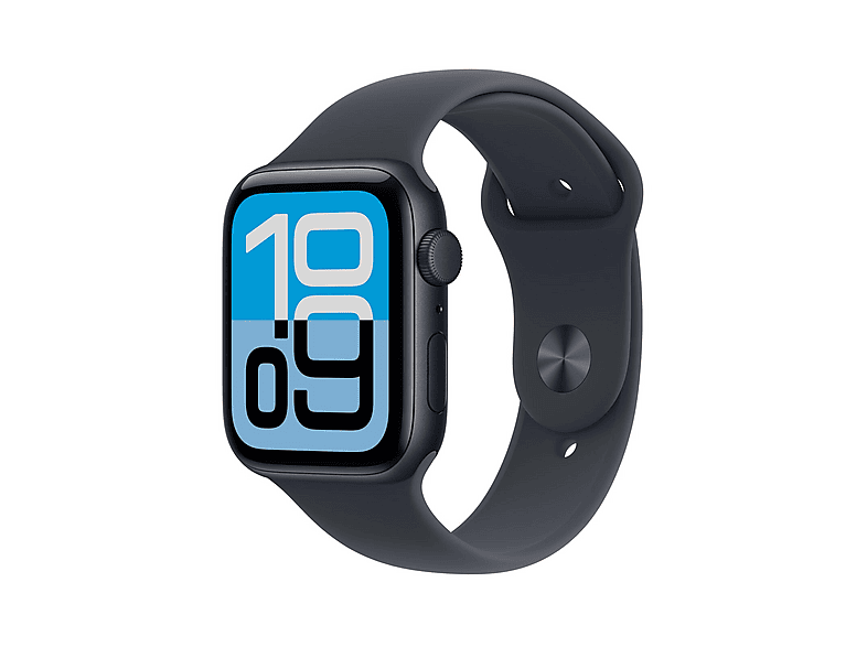 APPLE SE 3 GPS 44 MID ALU MID M/L Smartwatch Aluminium Fluorelastomer, 160-210 mm, Mitternacht