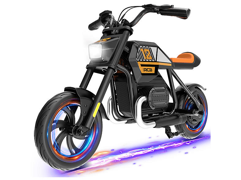 COSTWAY Vespa Elektrische kindermotorfiets, 12 V, met led-koplamp en claxon, 2-3 km/u, elektrische kindermotorfiets met steunwielen, voor jongens en meisjes van 3 tot 6 jaar (wit