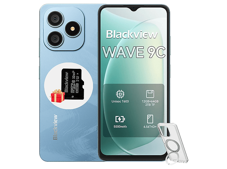 BLACKVIEW WAVE 9C 64 GB Blau Dual SIM