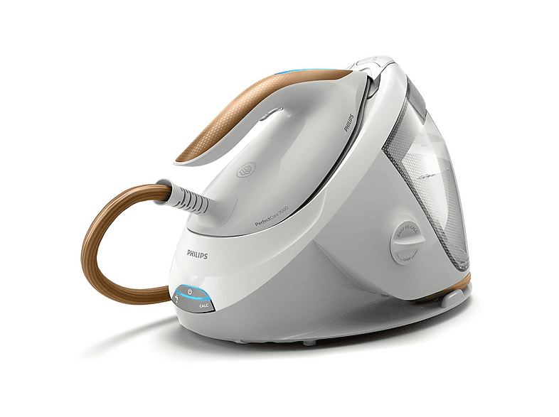 PHILIPS PSG7040/10 PerfectCare 2100 W 8 Bar SteamGlide Elite Taban Şok Buharlı Buhar Kazanlı Ütü Beyaz