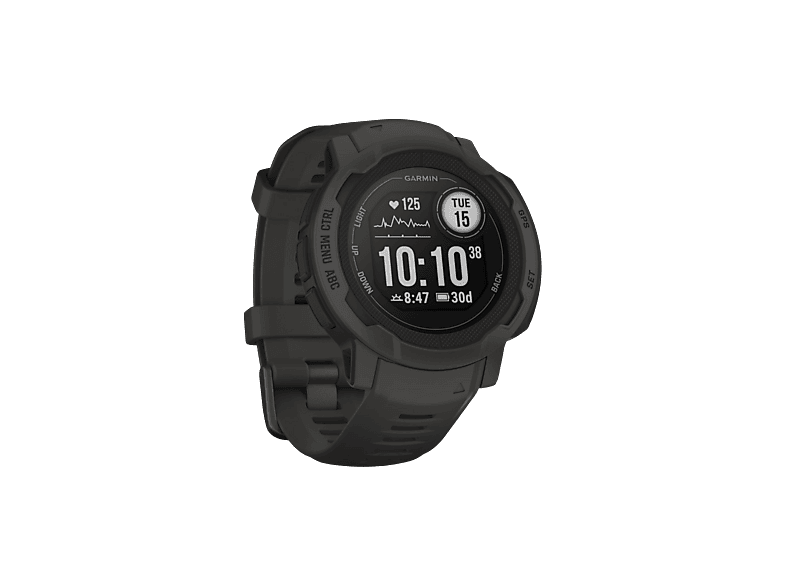 GARMIN INSTINCT 2 GRAPHITE Smartwatch Silikon, 135-230 mm, Schiefergrau