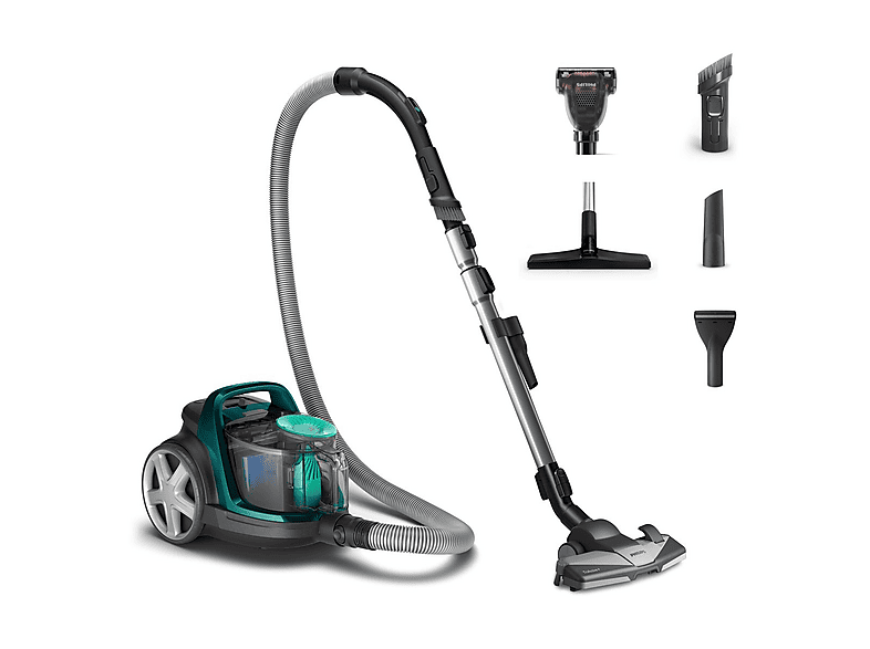 PHILIPS FC9555/09 Zylinder-Vakuum Staubsauger, maximale Leistung: 900 Watt, Opalgrün)