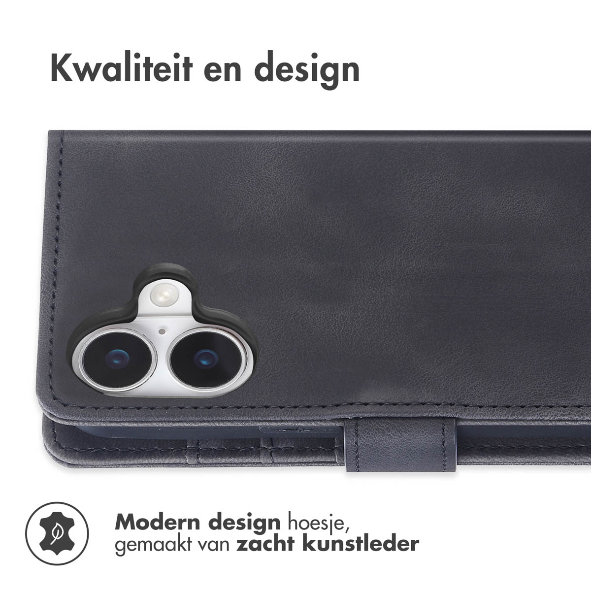 Vicloon Hoesje compatibel met iPhone 17 met 6 kaartsleuven, PU-lederen