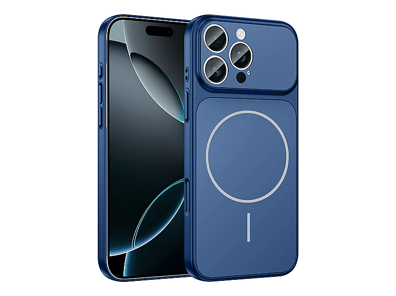 LOPARD iPhone 14 Pro Max Uyumlu Magsafe Şarj Özellikli Kamera Korumalı Formen Kapak Telefon Kılıfı Mavi