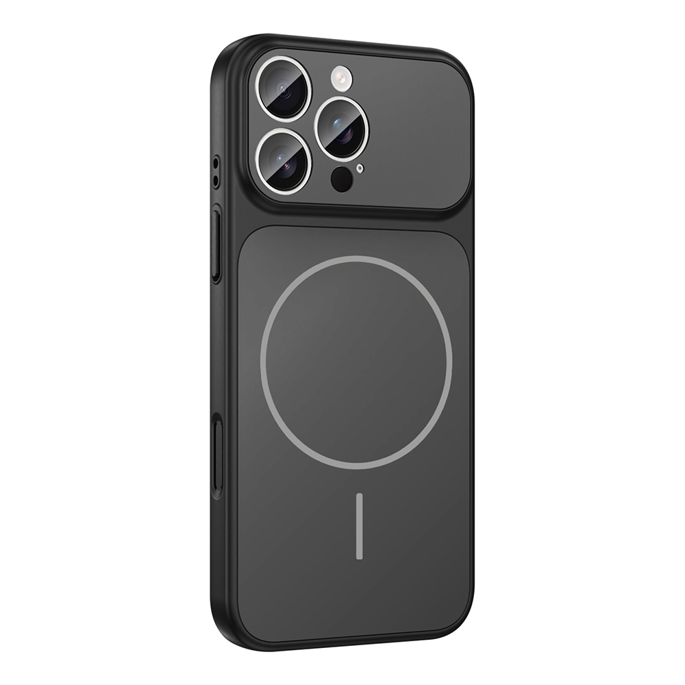 GPACK iPhone 16 Pro Max Uyumlu Formen M-Safe Şarj Özellikli Kamera Korumalı Telefon Kılıfı Siyah