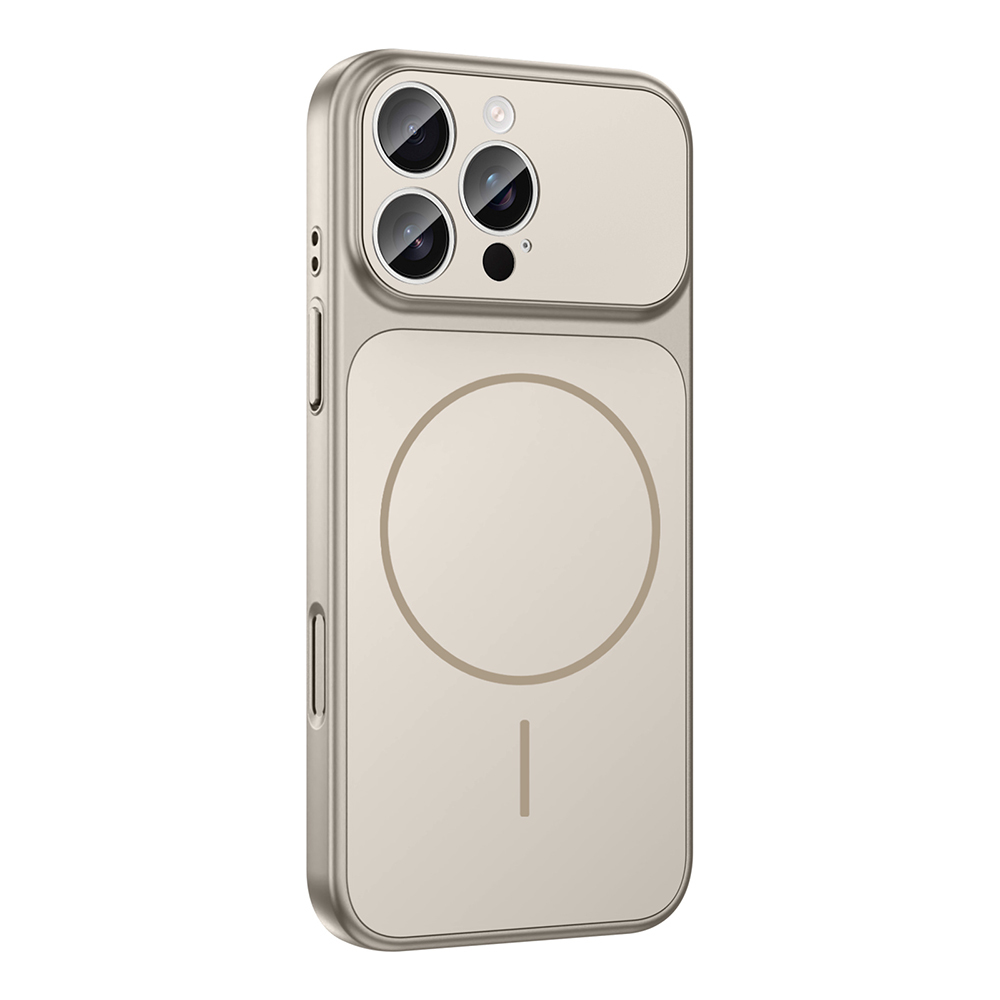 GPACK iPhone 15 Pro Max Uyumlu Formen M-Safe Şarj Özellikli Kamera Korumalı Telefon Kılıfı Gri