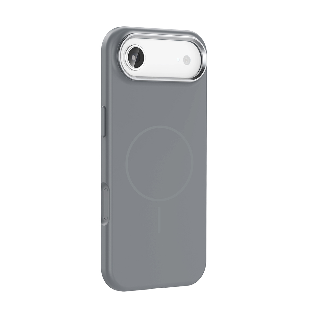 GPACK iPhone 17 Air Uyumlu Edi Silikon M-Safe Şarj Özellikli Telefon Kılıfı Titanyum Gri