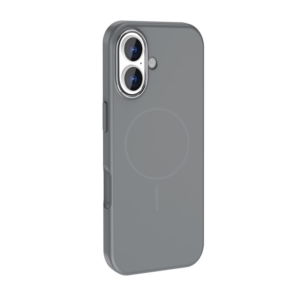 GPACK iPhone 17 Uyumlu Edi Silikon M-Safe Şarj Özellikli Telefon Kılıfı Titanyum Gri
