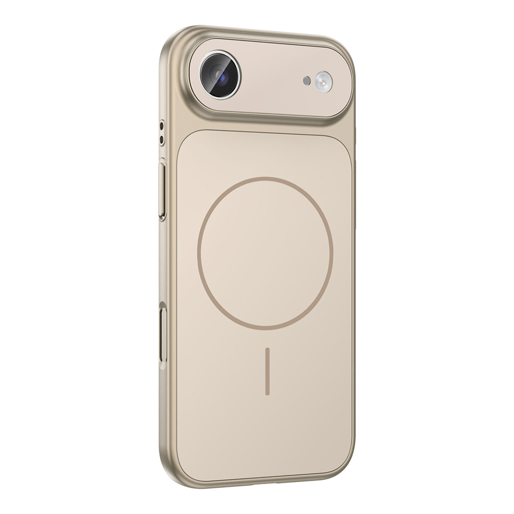 GPACK iPhone 17 Air Uyumlu Formen M-Safe Şarj Özellikli Kamera Korumalı Telefon Kılıfı Gold