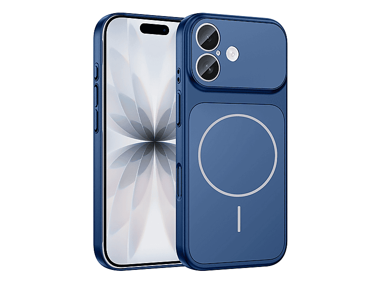 LOPARD iPhone 17 Uyumlu Mgsafe Şarj Özellikli Kamera Korumalı Formen Kapak Telefon Kılıfı Mavi