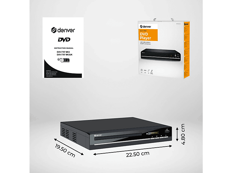 Reproductor DVD | DENVER Denver DVH-7787, Reproductor DVD Dos