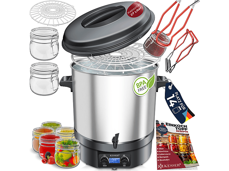KESSER 19295 Glühweintopf Einkochautomat (2000 Watt)