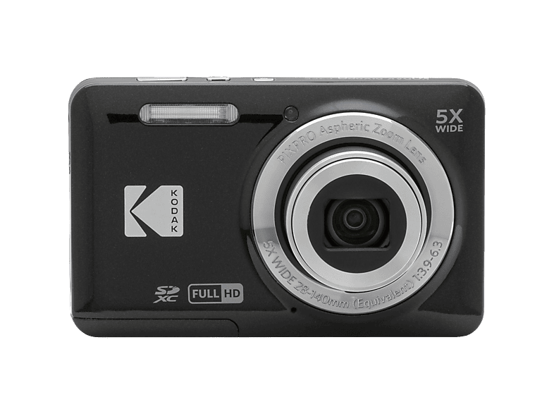 KODAK FZ 55 BLACK Digitalkamera Schwarz, 5x opt. Zoom, LCD (230K Pixel) | MediaMarkt