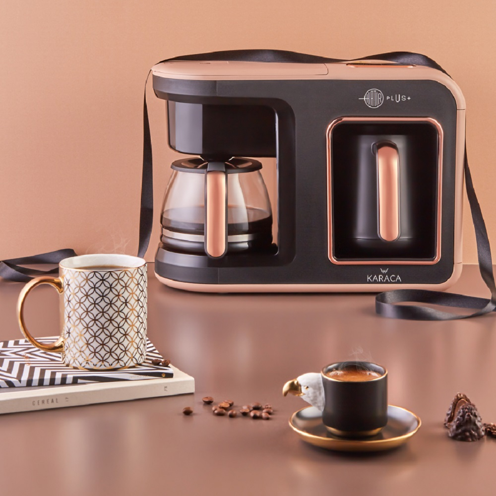 KARACA Hatır Plus 2 in 1 Kahve Makinesi Rosie Brown