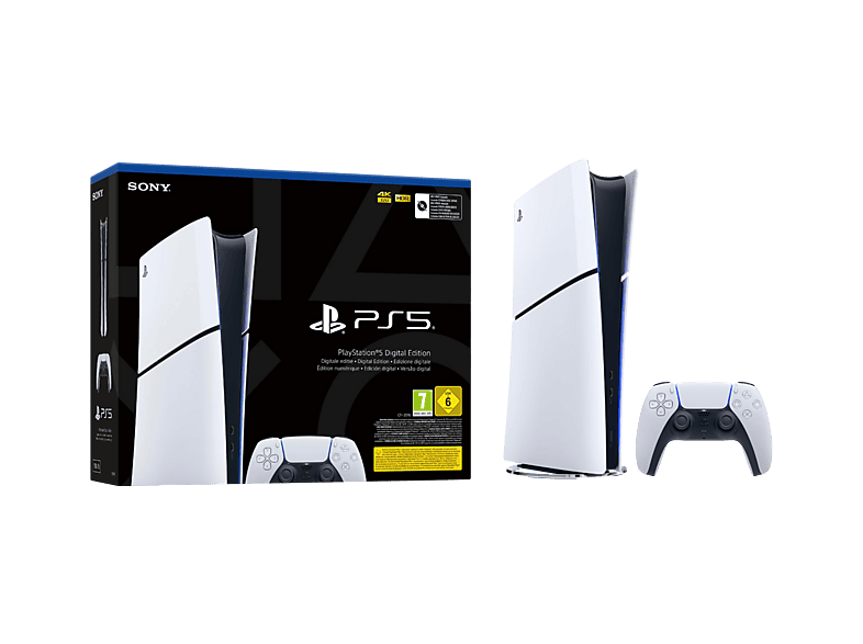 Nintendo Switch SONY PS5 1TB SONY PlayStation 5 Console Slim | Digital Edition 1 TB | MediaMarkt
