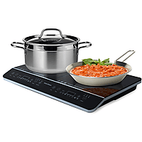 MediaMarkt VIVID GREEN VG001097 Vrijstaande elektrische kookplaat - Vrijstaand - inductie - Breedte 36,50 cm - Netvoeding aanbieding