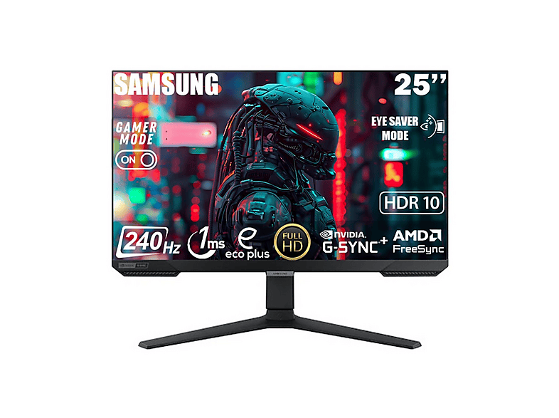 Samsung 25" Odyssey G4 LS25BG400EUXUF 1Ms 240Hz IPS HDR10 G-Sync Gaming Monitör