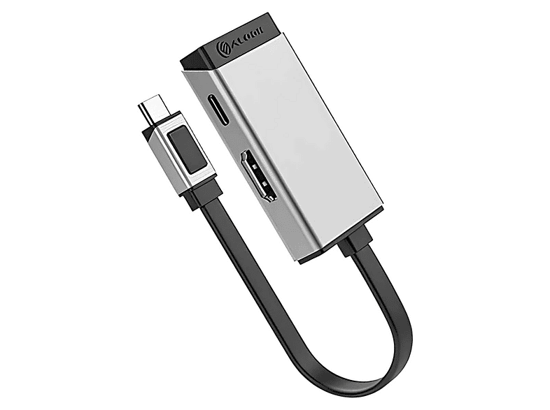 ALOGIC ULCHDPD-SGR, USB-Hub, Grau | MediaMarkt