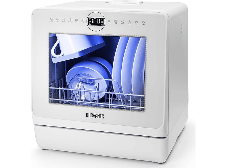 DURONIC DW5 WE Spülmaschine (freistehend, 42,8 cm breit, D)