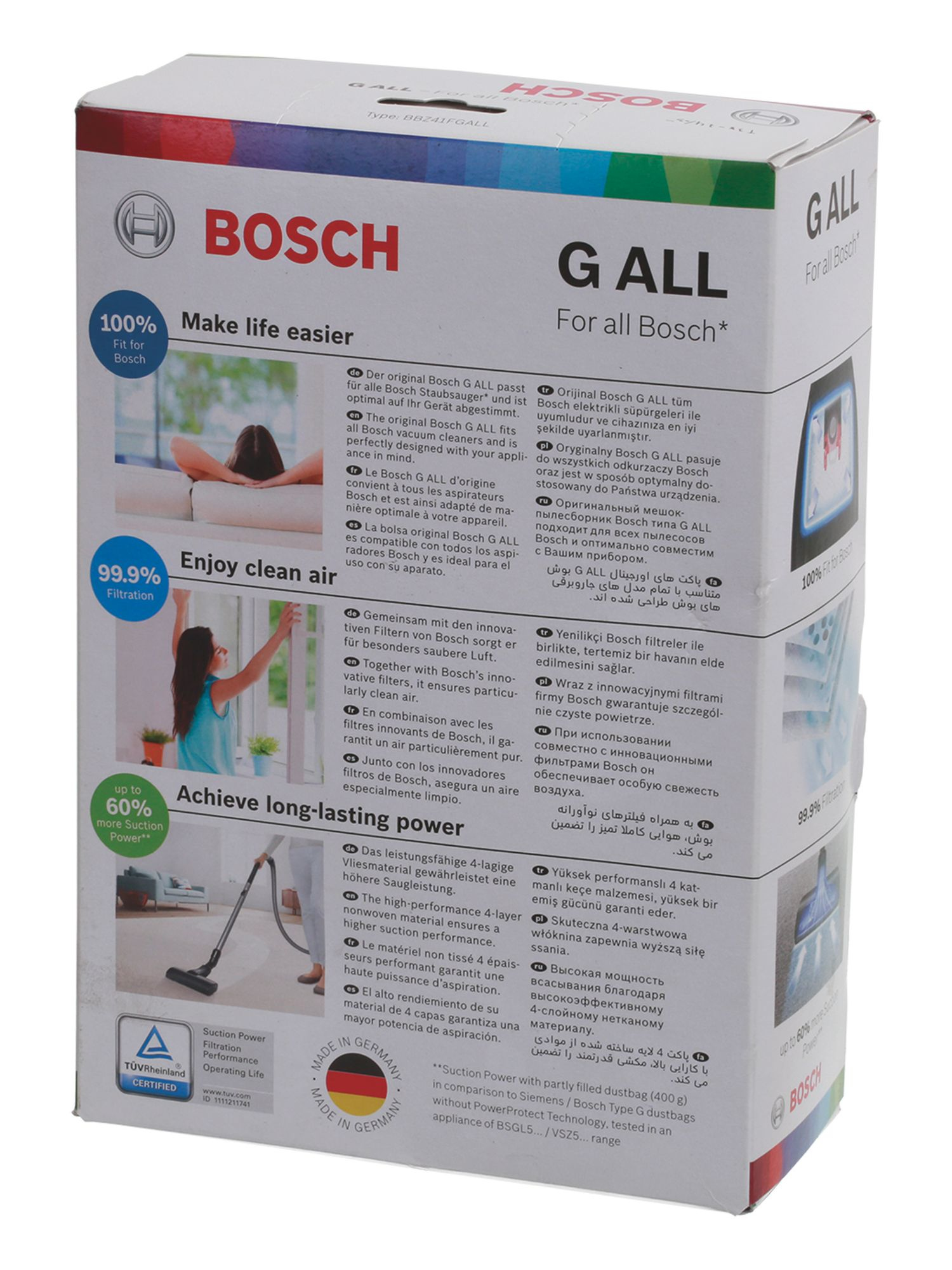 Bolsas Aspiradora Bosch 20 Bolsas De Aspiradora Para Bosch BSA 3010 Sphera 30 Aspiradora De Agua