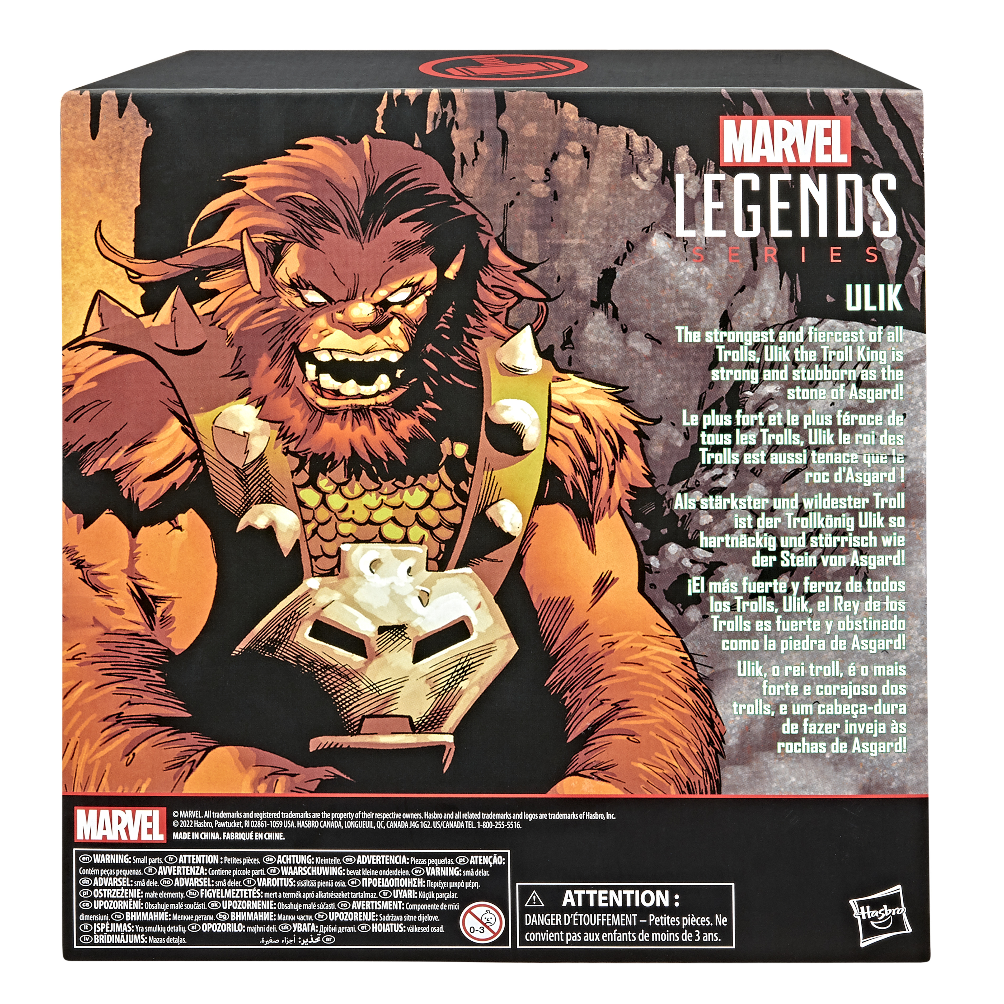 Illustrazione di Ulik, personaggio Marvel. Pelle marrone, muscoloso e con un'armatura. Lo sfondo è roccioso.