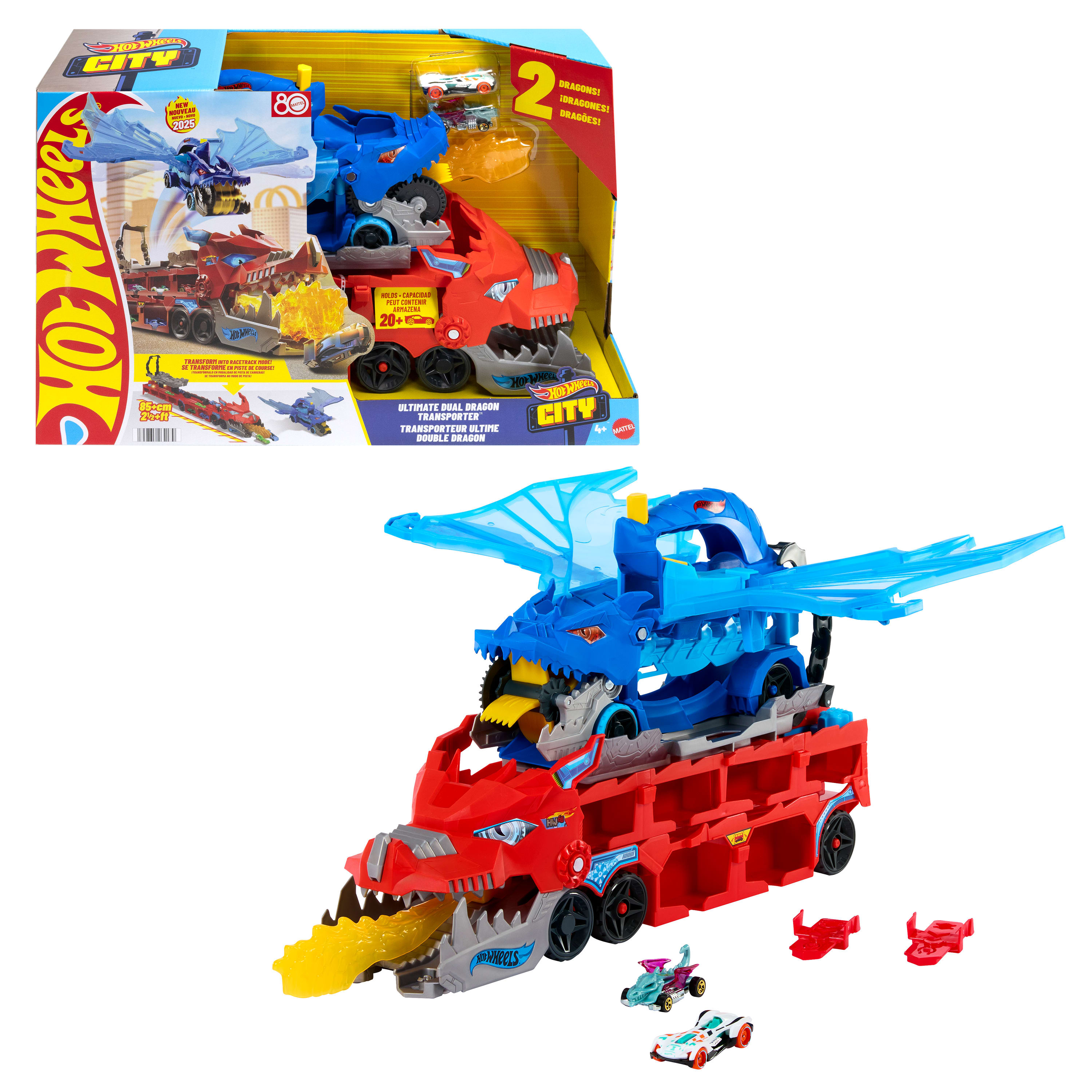 HOT WHEELS Ultimate Çift Ejderha Taşıyıcı Tır JBM72