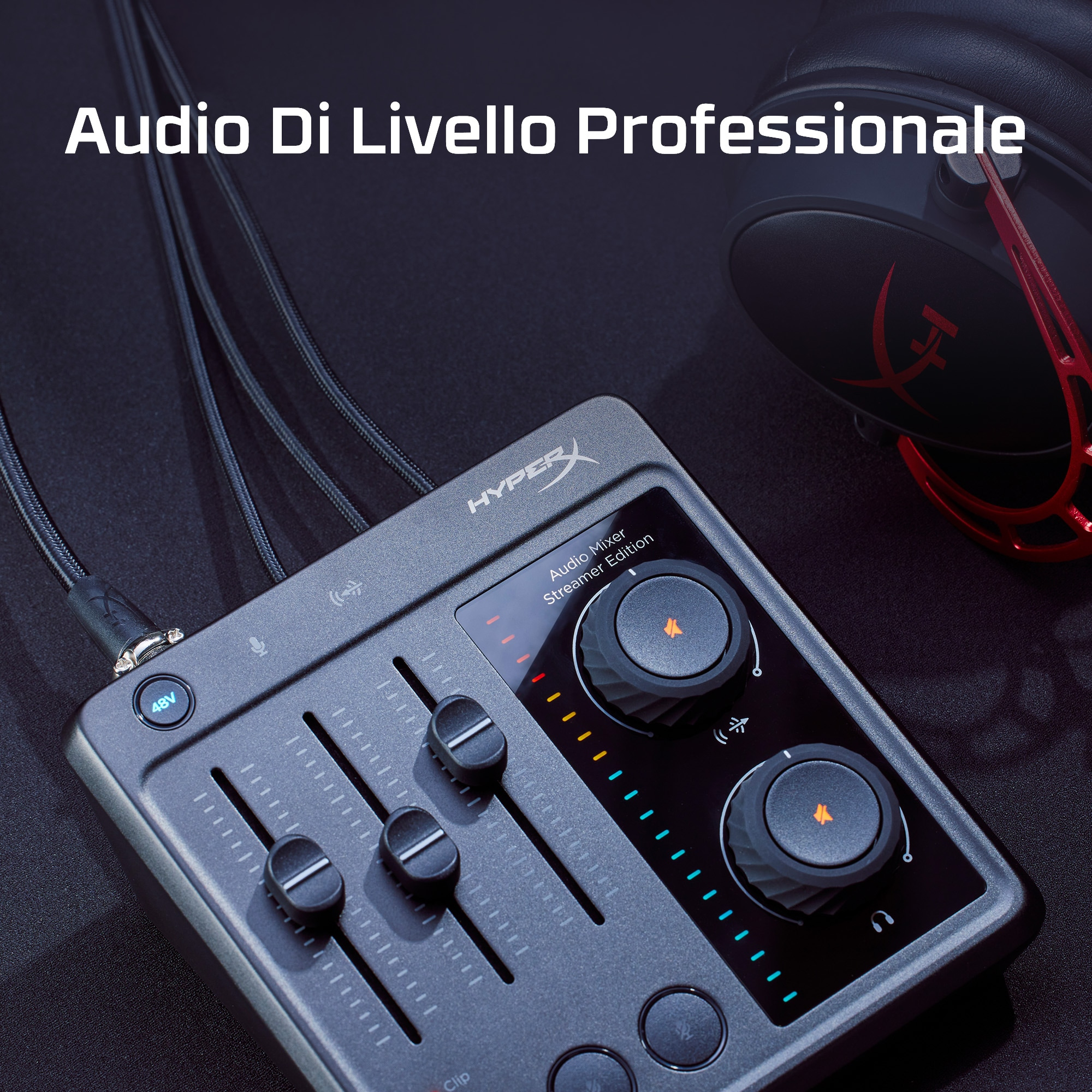 HYPERX 73C12AA AUDIO MIXER Audio Mixer, Schwarz | MediaMarkt