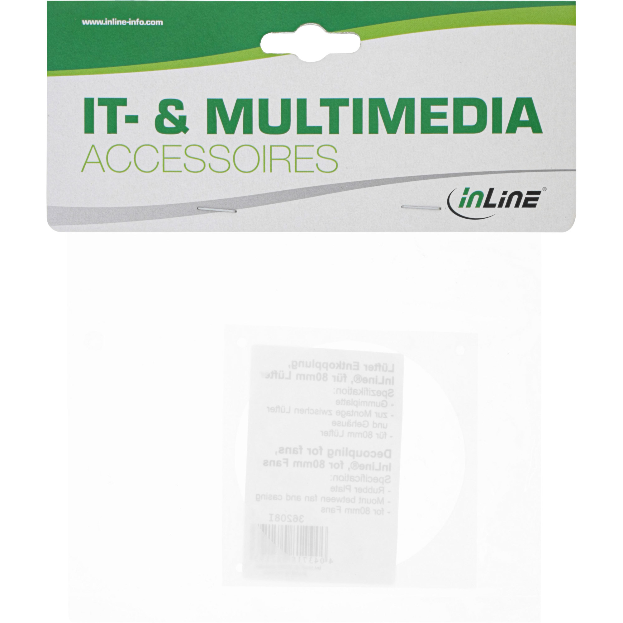 Verpackung mit den Worten IT- & MULTIMEDIA ZUBEHÖR. Das InLine-Logo ist sichtbar.
