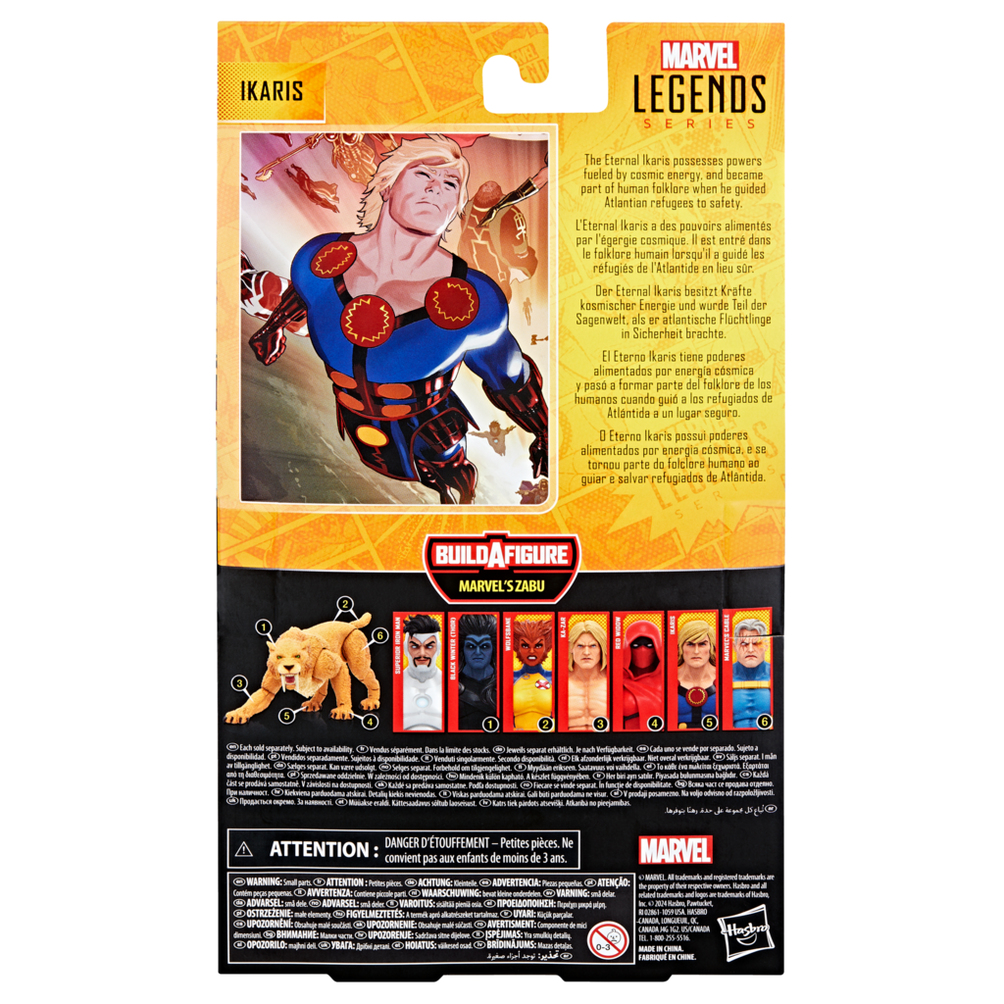 HASBRO Marvel Legends Ikaris (Comics) Aksiyon Figürü (Marvel's Zabu BAF)