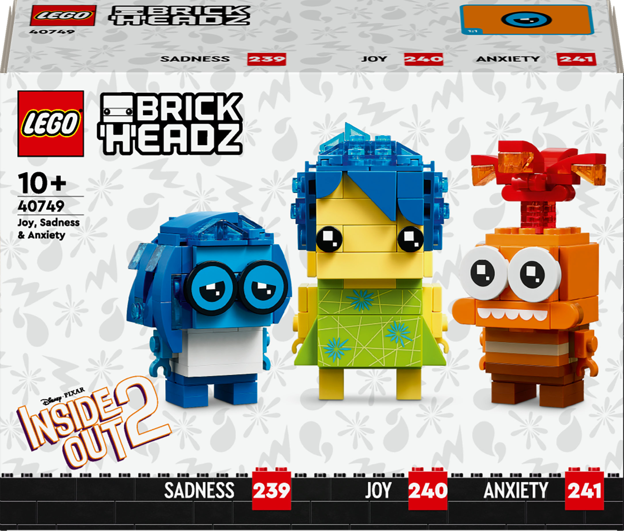 LEGO BrickHeadz Joy, Sadness and Anxiety 40749