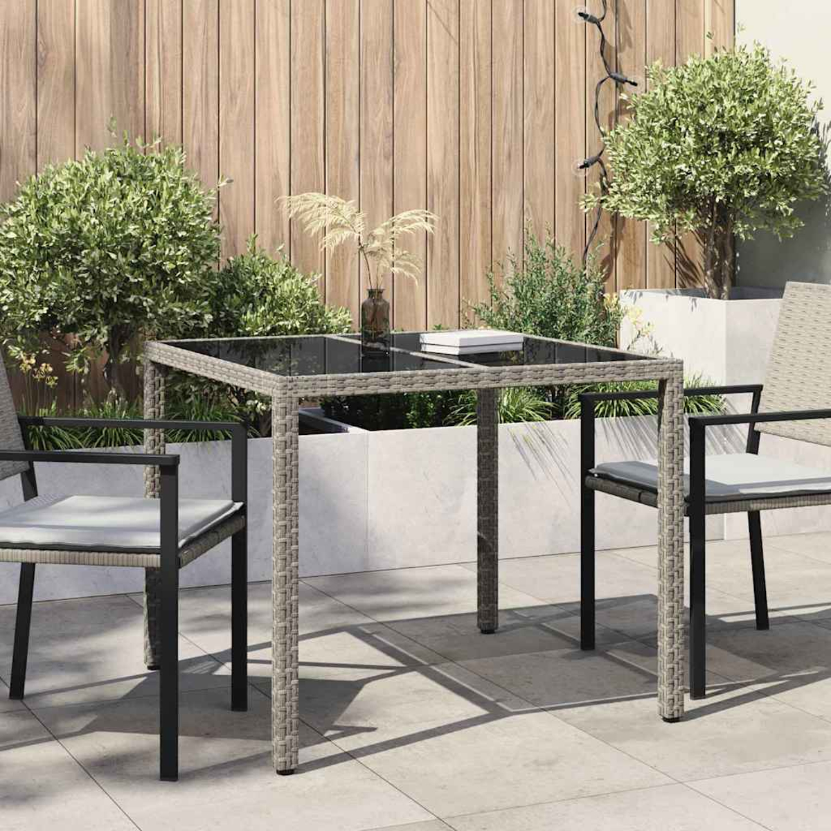 VIDAXL 362534 Gartentisch, Grau