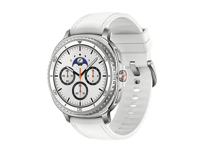 SAMSUNG Galaxy Watch8 Classic Smartwatch Edelstahl, Weiß