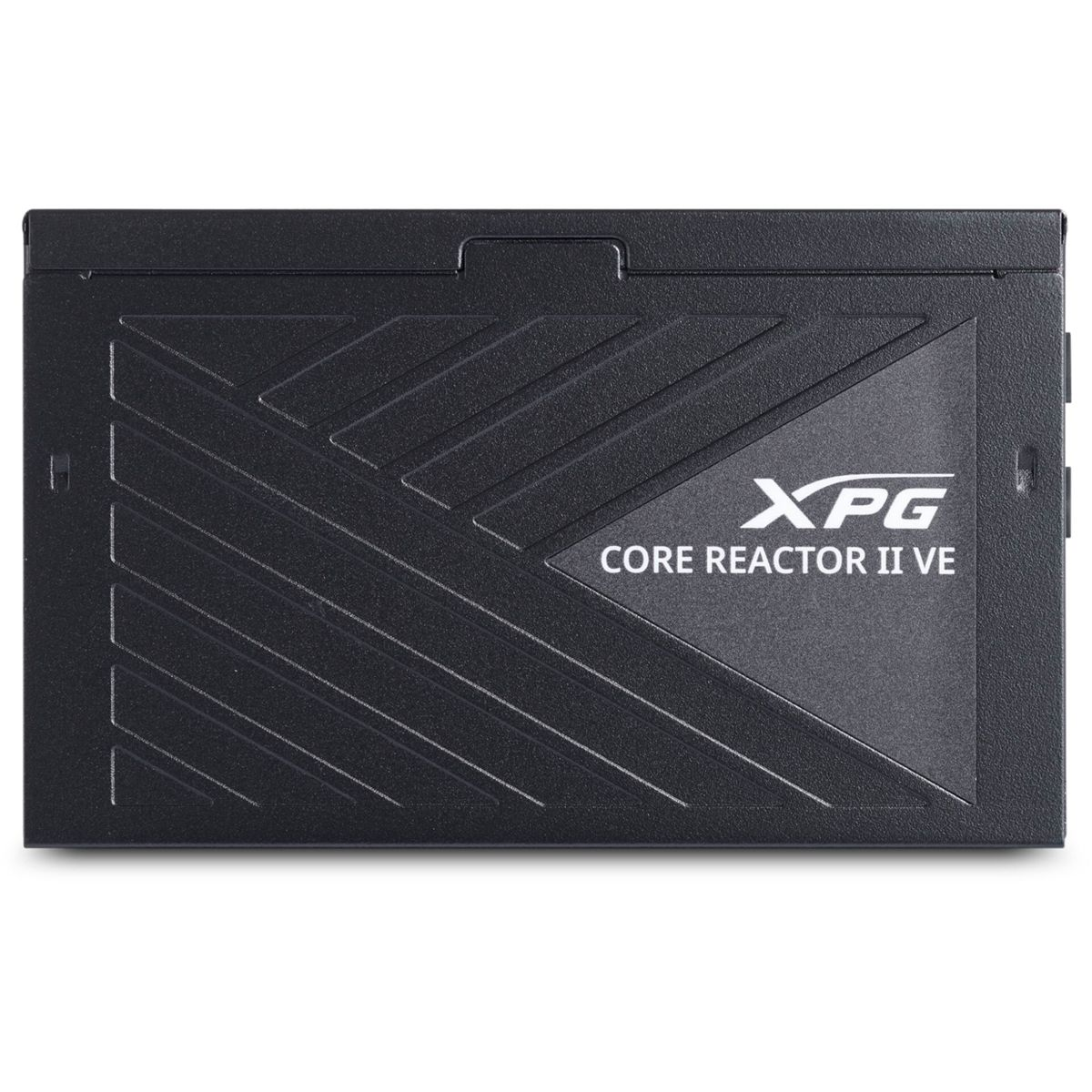 Ein schwarzes Computer-Netzteil. Auf der Vorderseite sind der Markenname XPG und die Modellbezeichnung 'CORE REACTOR II VE' aufgedruckt.
