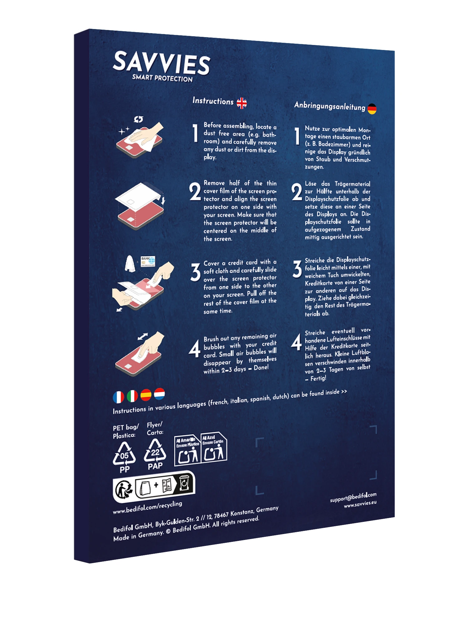 SAVVIES 3x klare Glas Panzer Schutzfolie (für Suunto Vertical 2 ...