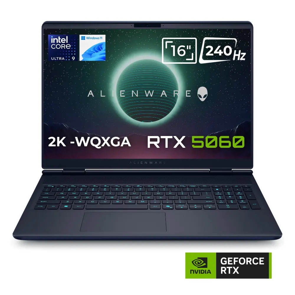 DELL Alienware 16X AC16251 240Hz Ultra 9 275HX 32 GB RAM 1 TB SSD 16 inç Windows 11 Home Gaming Laptop Siyah