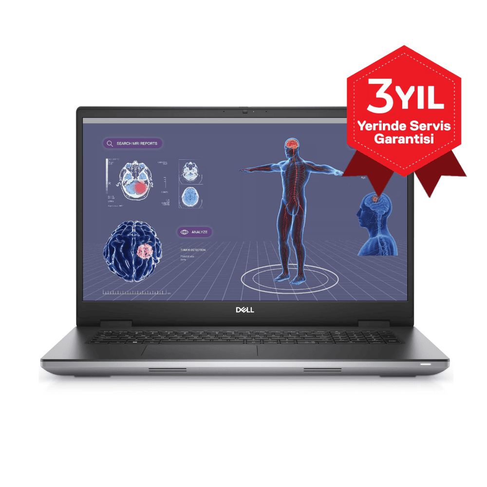DELL Precision M7780 i9-13950HX 64 GB RAM 1 TB SSD 17 inç Windows 11 Pro Laptop Gri
